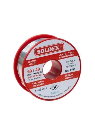 Soldex Sn60 Pb40 Lehim Teli 1mm 200gr