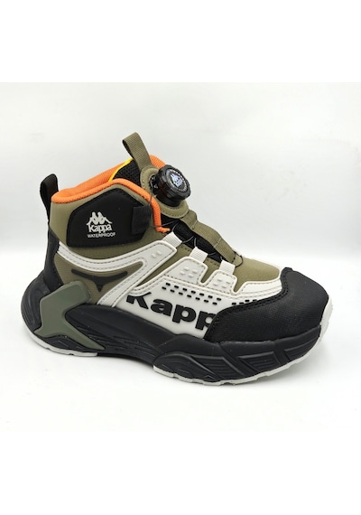 Kappa Kp-4073f Siyah Haki Renk Makara Bağcıklı Outddor Su Geçirmez Erkek Çocuk Spor Bot