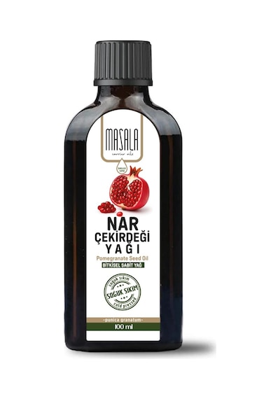 Nar Çekirdeği Yağı 100 Ml Saf Soğuk Pres Cam Şişe Nar Çekirdeği Yağı Punica Granatum 100 G