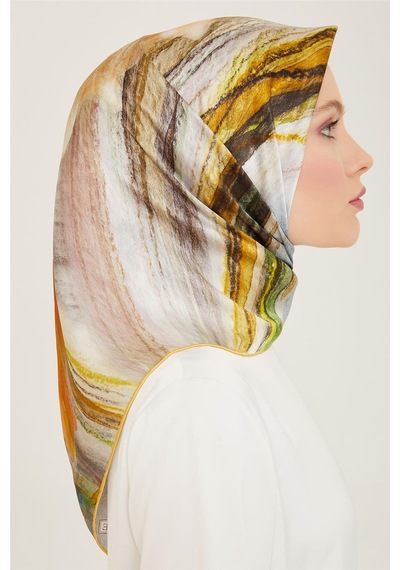 Armine Sura İpek Eşarp 24ya9102 36 - Desenli