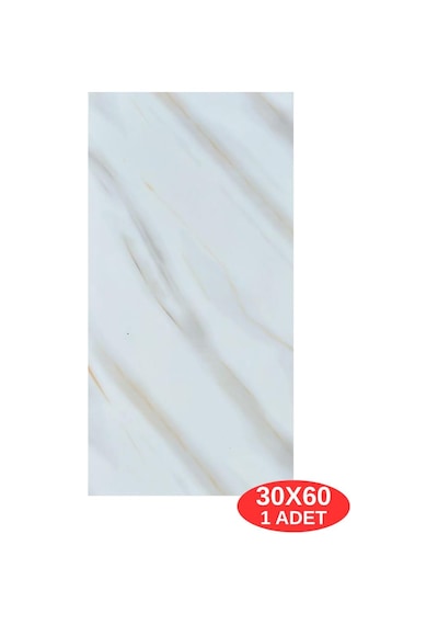 Shiny Beyaz-toprak Mermer Desenli 60x30cm Yapışkanlı Mutfak Banyo Kaplama Duvar Paneli Kağıdı Tx-106 Renkli