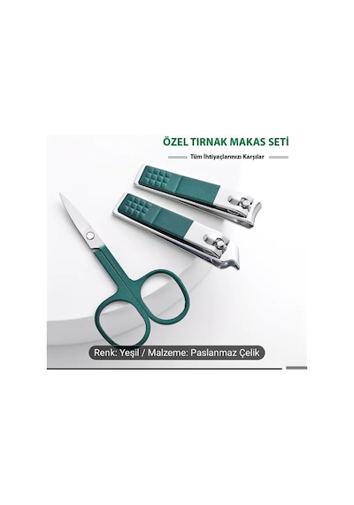 Yıwushı Paslanmaz Çelik 6 Parça Deri Çantalı Manikür Ve Pedikür Özel Tırnak Makası Seti