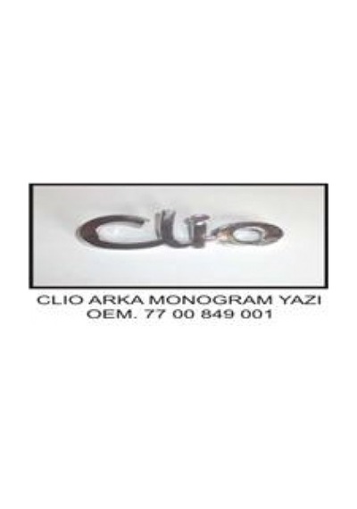 Cosmotex Kaya14kr354 Arka Yazı Clıo Em Küçük Harfle Yazılı Olan