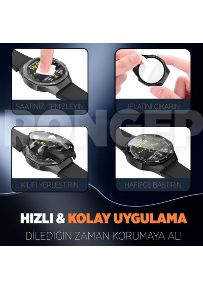 Huawei Watch Gt6 Pro 46mm İçin 2 Si 1 Arada Sert Polikarbonat Kasa Ve Ekran Koruyuculu Kılıf Dokunma Ve Netliği Etkilemeyen Çizilme Ve Darbe Önleyici Gt6 Pro Ekran Koruyucu Kılıfı Siyah Çok Renkli Huawei Watch Gt6 Pro 46mm İçin 2 Si 1 Arada Sert Polikarbonat Kasa Ve Ekran Koruyuculu Kılıf Dokunma Ve Netliği Etkilemeyen Çizilme Ve Darbe Önleyici Gt6 Pro Ekran Koruyucu Kılıfı Siyah Çok Renkli