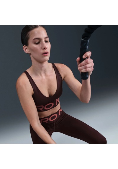 Nike Pro Indy Plunge Orta Destekli Pedli Kadın Sporcu Sütyeni Pembe