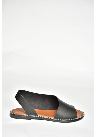 Fox Shoes U876860609 Siyah Kadın Sandalet Siyah