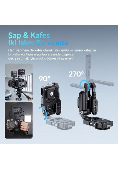 Ulanzi Xj01 Uka Universal Foldable Camera Cage Katlanabilir Kamera Kafesi - C116