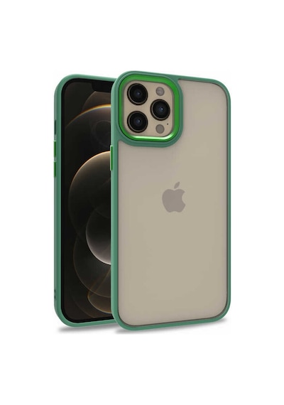 Apple Uyumlu  iPhone 12 Pro Max Kılıf Zore Flora Buton, Kenar Çevresi Renkli Kılıf