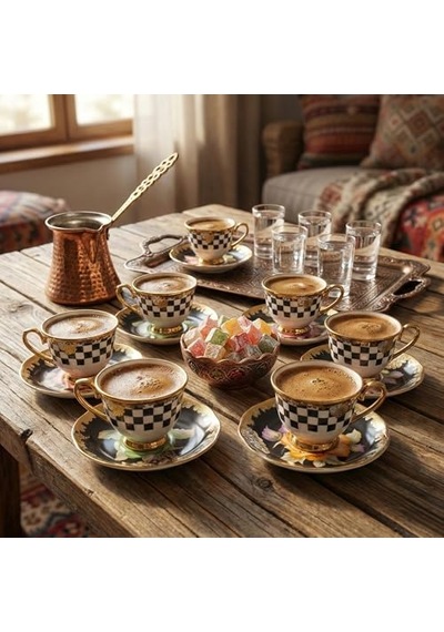 12 Parça 6 Kişilik Çay Fincanı Takımı Diğer
