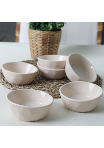 Krem Kristal Çerezlik/sosluk 12 Cm 6 Adet 030