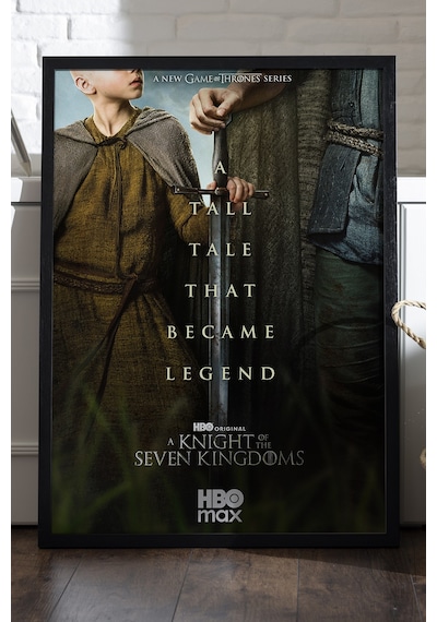 A Knight Of The Seven Kingdoms Ahşap Çerçeveli Poster, Dekoratif Film Duvar Tablosu