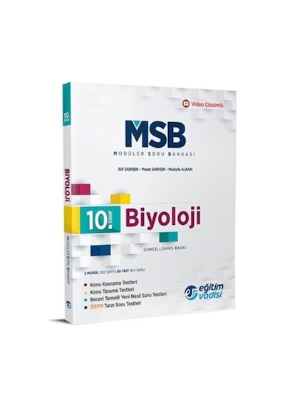 Eğitim Vadisi 10. Sınıf Biyoloji Modüler Soru Bankası