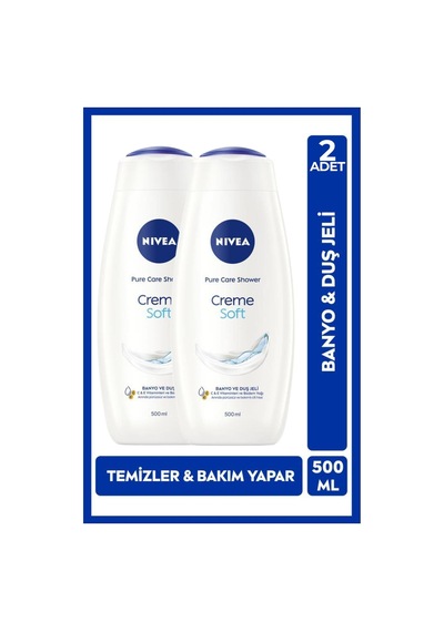 Nivea Creme Soft Duş Jeli 500 Ml 2 Adet Diğer