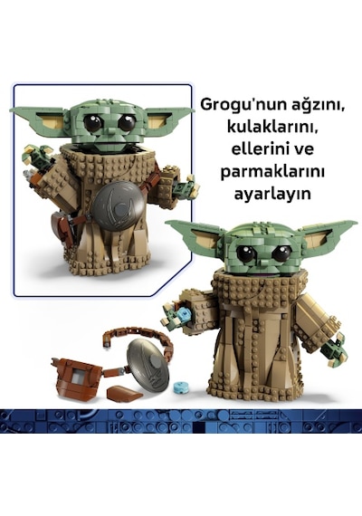 LEGO® Star Wars™ Grogu™ (Mandalorlu Çırak) 75446 - 10 Yaş ve Üzeri Çocuklar için Dekoratif Star Wars Sergileme Modeli Yapım Seti (1200 Parça)
