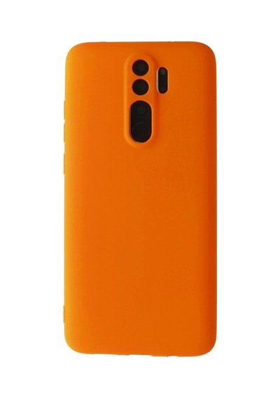 Xiaomi Redmi Note 8 Pro Kılıf First Silikon - Turuncu -