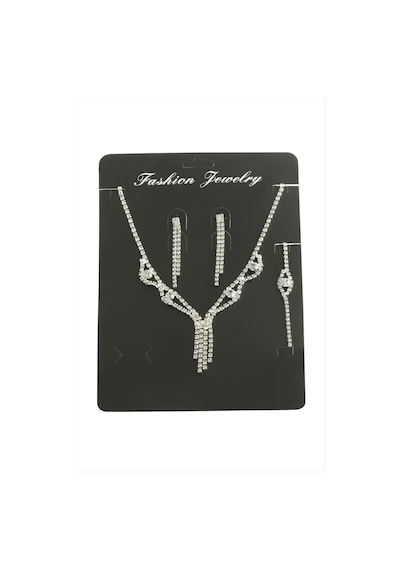 Sallantılı Taşlı Set Kolye 11