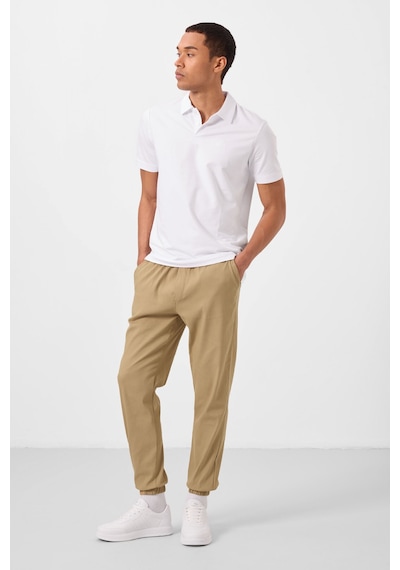 Tommylife Koyu Bej Standart Fit Dokuma Hafif Esnek Chino Erkek Pantolon - 82176 KOYU BEJ Koyu Bej