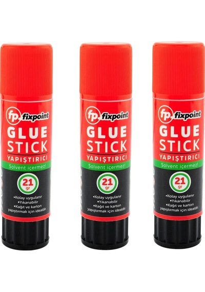 Fixpoint Glue Stick Yapıştırıcı 21gr 3 Adet