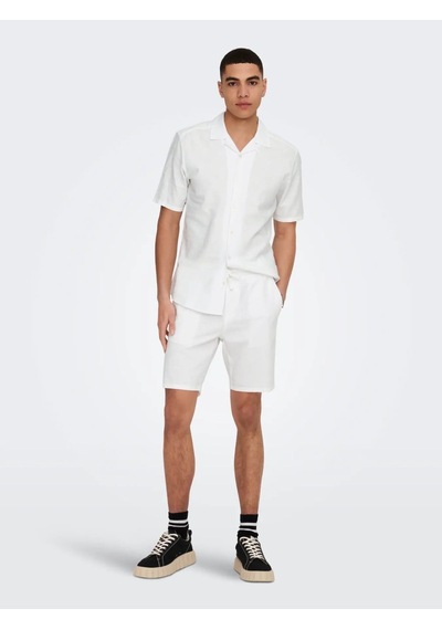 Onslınus 0007 Cot Lın Shorts Noos Erkek Şort 22024967 Beyaz