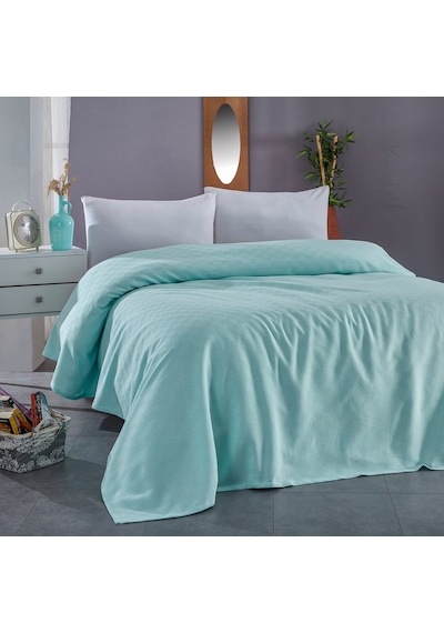 Komfort Home Çift Kişilik Çok Amaçlı %100 Pamuklu Pike 200X230 Cm (345152247) Su Yeşili