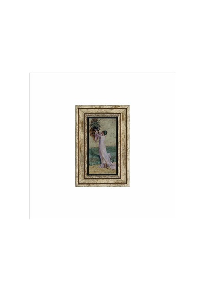 Vazo Yerleştiren Kız Osman Hamdi Bey Baskılı Taş Tablo 20x30