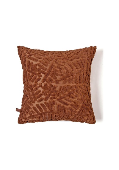 Bohem Özel Tasarım Punch Panç Desen Kare Dekoratif Kırlent Kılıfı 50x50 Cm Forest Taba Diğer