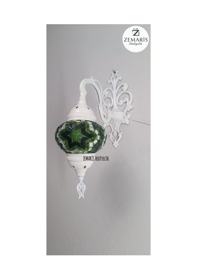 Beyaz Renk Aplik Yeşil - 821590560 Yeşil