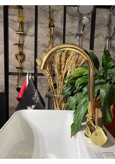 İsaoğlu Yapı Parlak Gold Diamond Design Mutfak Bataryası Gold