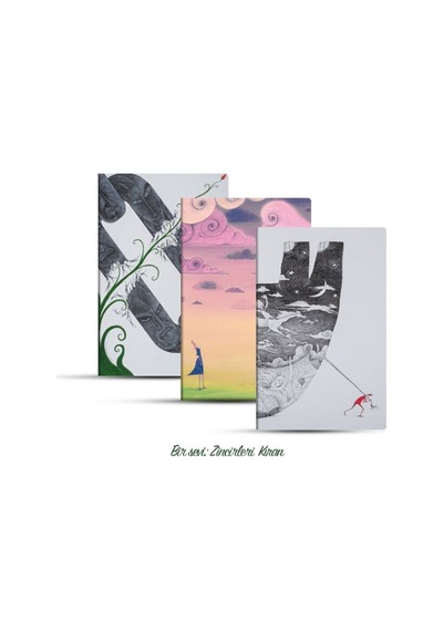 Üçlü Çizgisiz Defter Seti Bir Sevi Zincirleri Kıran Diger