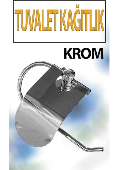 Krom Kapaklı Tuvalet Kağıtlığı Wc Kağıtlık Tuvalet Kağıdı Askısı Krom