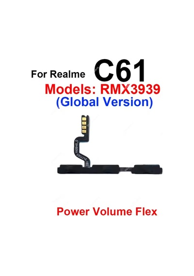 Realme C61 4g 5g Açık Kapalı On-off Yan Ses Güç Sesi Esnek Şerit Tuşları Yedek Senalstore