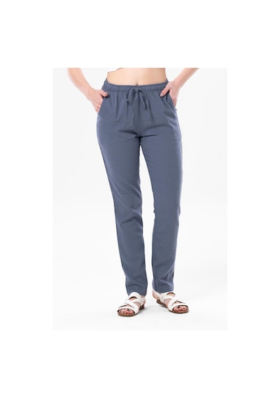 Eliş Şile Bezi Şile Bezi Çift Cepli Unisex Yazlık Pantolon İndigo İndg-indigo İndigo