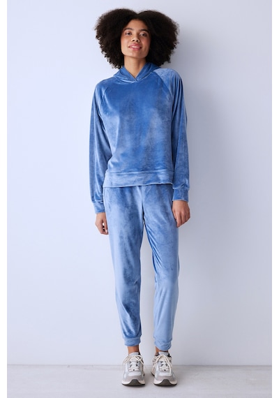 Penti Mavi Kapüşonlu Kadife Sweatshirt K.mavı