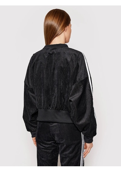 Adidas Adıdas Corded Velour Kadın Sweatshırt H37848 Siyah