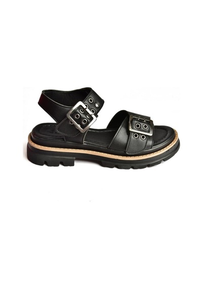Fox Shoes S996074009 Siyah Kadın Sandalet Siyah