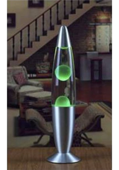 Yeşil Lav Gece Lambası Büyük Boy Lav Lambası Lava Lamp Konsept Çok Renkli