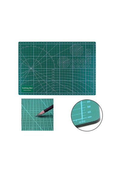 Techmaster Kesme Matı Cutting Mat Kesim Altlığı A4 Ebatında 30 Cm X 21 Cm, Standart