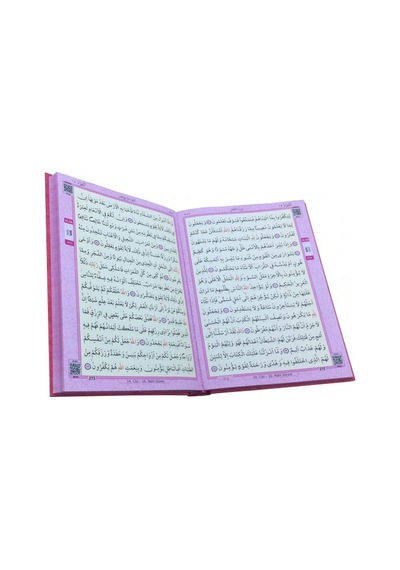 Sesli Bilgisayar Hatlı Pembe Renk Kuranı Kerim - Rahle Boy