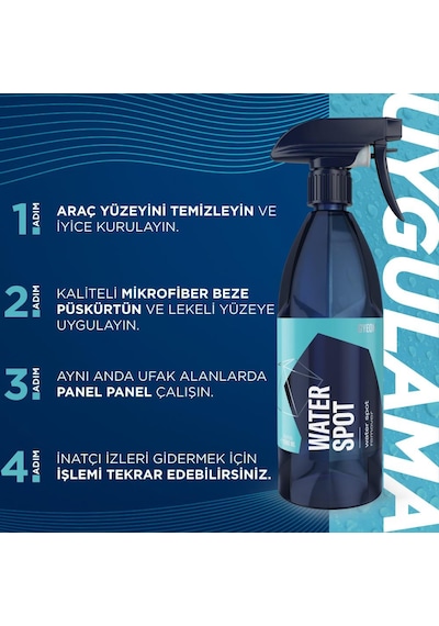 Gyeon Q²m Waterspot Kireç Çözücü Cam Su Lekesi Temizleyici1000 Ml