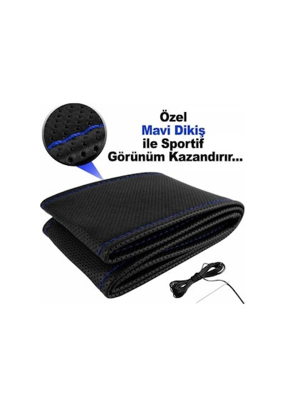 Direksiyon Kılıfı Noktalı Karbon Deri Dikişli Dikmeli Dikme Kılıf (493263222)