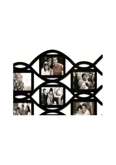 Modern Çoklu Çerçeve 7 Fotoğraflık Kişiye Özel İsim Ve Renk