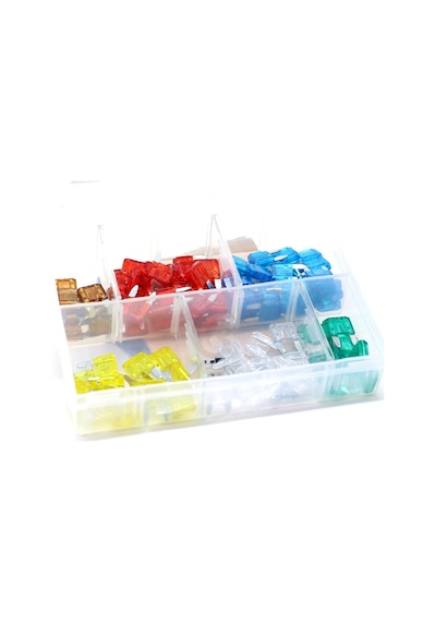 Karışık Üniversal Mini Bıçak Sigorta Plastik Kutulu 100'lü Paket Standart