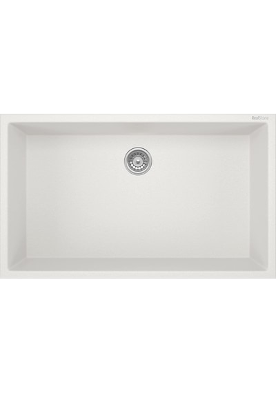 Real Gordion 76 Granit Eviye K013 Beyaz 70.5 x 39 CM Tezgah Altı