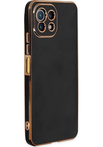 Gld-spt- Newface Xiaomi Mi 11 Lite Kılıf Volet Silikon - Siyah