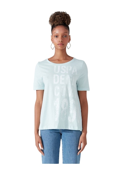 U.S. Polo Assn. Kadın Bisiklet Yaka Tişört 1570800 Nil