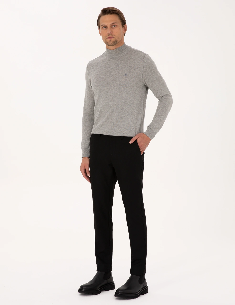Pierre Cardin Erkek Siyah Pantolon Kanvas-chino 50310911-vr046