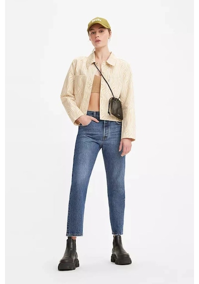 Levi's 501 Pamuklu Regular Fit Cropped Jeans Kot Pantolon A7739-2645 Mavi