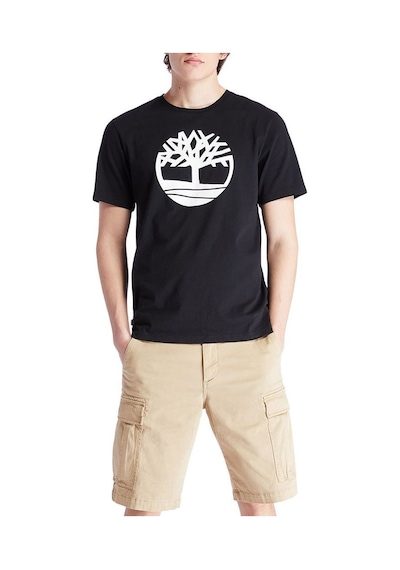 Timberland Kennebec River Tree Erkek Siyah Bisiklet Yaka Tişört Çok Renkli