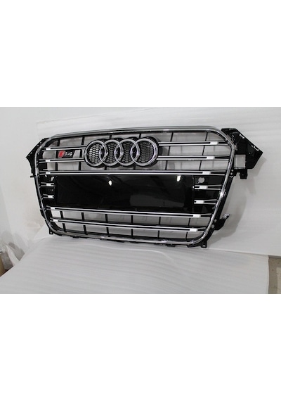 Autogp Audi A4 S4 Ön Panjur Izgara Siyah 2012 / 2015 B8 Oem Gr-s4-ad-a4b8-1215-002