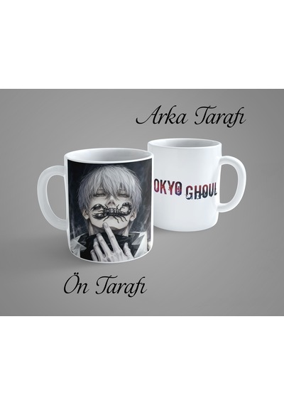Tokyo Ghoul Ken Kaneki 4 Porselen Kupa Bardak Beyaz